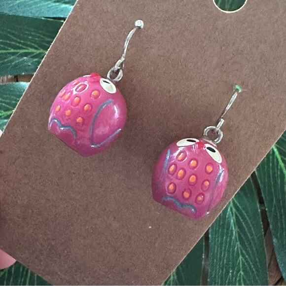 BOGO FREE WOODEN OWL EARRINGS - Picture 3 of 5
